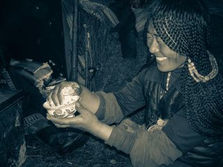 Tibetan Tsampa Preparation