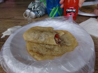 The delicious khuushuurs Naadam Festival Ulaanbaatar Mongolia