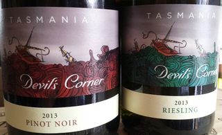 Tamar Ridge Devils Corner Pinot Noir and Riesling wines