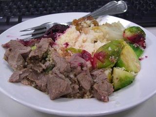 Leftover Mint and Lemon Roast Lamb Couscous