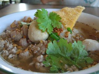 Tom Yum Pork Noodle Soup - Me Dee Thai