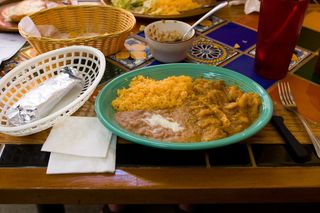 Chicharrones con Chile Verde at Los Compadres