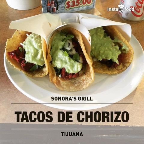 Tacos de chorizo!