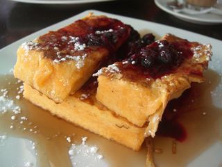 French Toast with Berry Compote and Maple Syrup - Marmalade