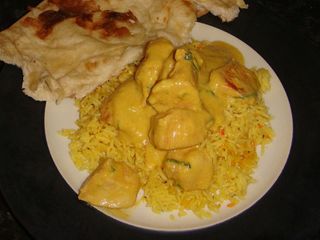Chicken Pasanda (not full portion) from Delta Indian Takeaway, Edinburgh