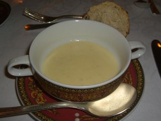 Alpha's Plate 4 - Potato and Leek Soup - Il Barocco, Palazzo Versace