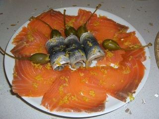 Smoked Salmon and Pickled Herring
