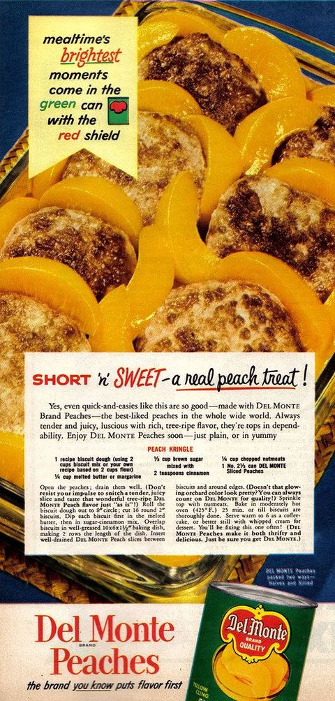 Vintage Ad #574: Jingle, Jingle, Jingle, Here Comes Some Peach Kringle