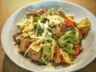 #italiansausage #bowties #broccoli