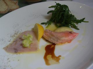 Swordfish Carpaccio, Poached Ocean Trout with Aioli - Tea Rooms of Yarck