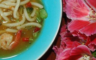 San Mateo Pico De Gallo Shrimp Soup (can be made vegetarian)