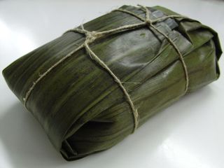 Detalle de la Hallaca lista para Cocer