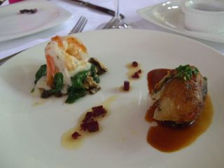 Salmon and Prawn Dolma and Karides with Lemon Yoghurt - degustation - Ottoman Cuisine