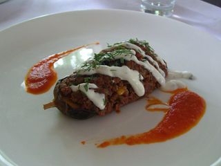 Karniyarik Eggplant stufed with Minced Lamb - degustation - Ottoman Cuisine