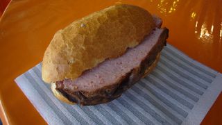Leberkase sandwich