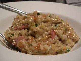 Risotto of pancetta, leek, Taleggio cheese and pear - Solarino AUD19.90