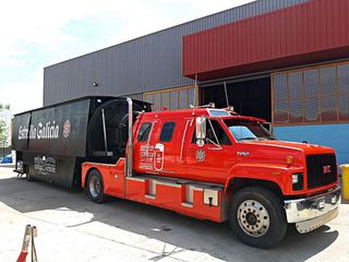 Estrella Galicia beer truck.