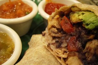 Cuban Burrito with Soy Chicken