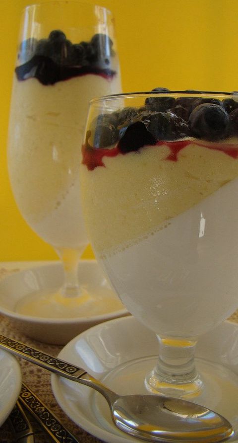 Blueberry Mango Panna Cotta Party