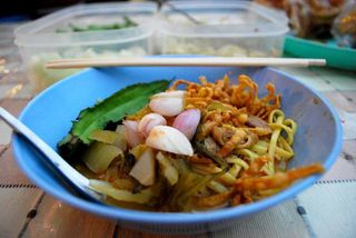 Khao Soi with chicken THB20 - Night Market, Kad Suan Kaew