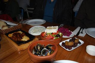 Mussels, Saganaki, Tzatziki, Horiatiki Salata, Patzari, Olives - Hellenic Republic