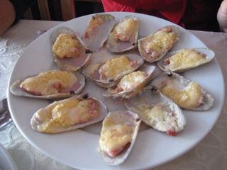 Machas a la parmesana