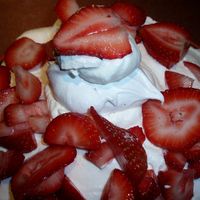 Strawberry Meringue Cake