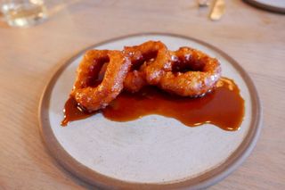 Picarones & Chancaca (Sweet Potato Doughnuts and Syrup) ($8)
