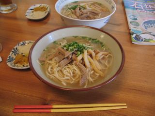 Okinawa soba noodle