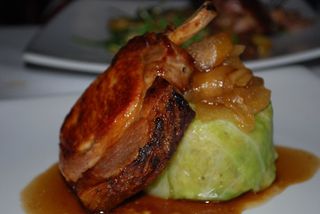 Roast Pork Cutlet, Cabbage Roll - Majors Lane AUD36 - by Julia