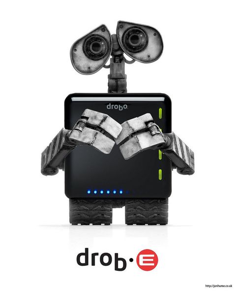 drob-e (Wall-e + drobo mashup)