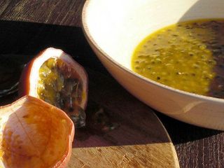 3) Passion fruit mousse- in process