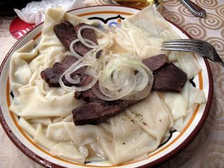 Beshbarmak, national dish