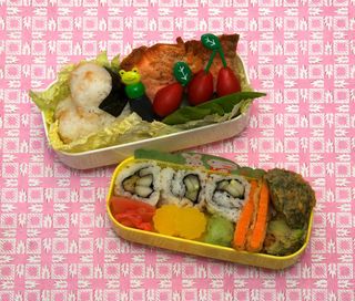 salmon teriyaki bento