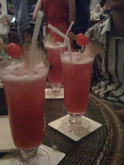 Singapore Sling cocktail.