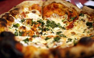 Brick-oven Margarita pizza