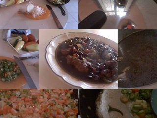Frijoles negros con carne de cerdo
