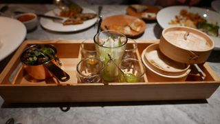 Ghee roast lamb, roomali roti pancakes, chutneys $21