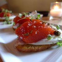 Smoked Salmon Crostini