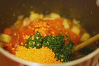 Colorful 'Very Simple Dal Palak'
