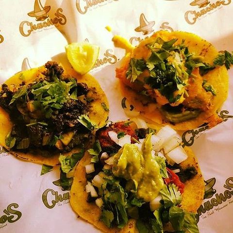 Taco Tuesday. Fish, Chorizo and Black Pudding tacos. I failed a bit and had to resort to a fork for the BP. #twitterthis