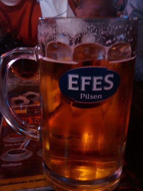 Efes Pilsen beer in Istambul