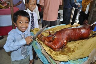 LECHON ON THE TABLE