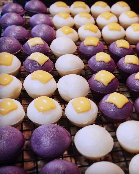 Puto Cheese with food coloring