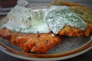 Zemiakové Placky/Haruľa (Slovak potato pancakes)