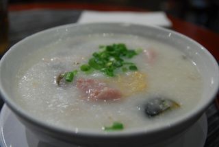 Century Egg, Jellyfish, Chicken Congee - Wonton House Swanston AUD8.90