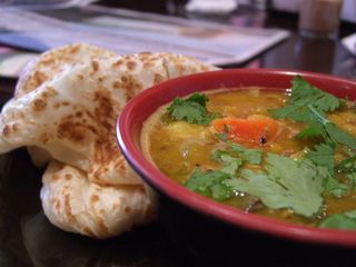 Roti Canai with Dhal Curry - Roundhouse Roti AUD6.50