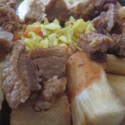 Yuca Con Chicharron