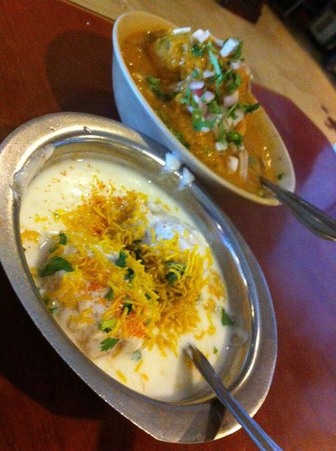 Dahi Vada and Sambar Vada
