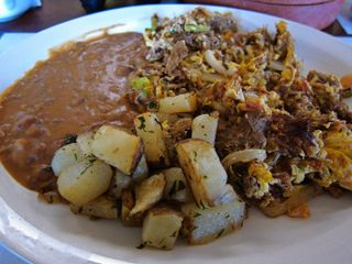 Machaca Con Huevos at Talavera Azul